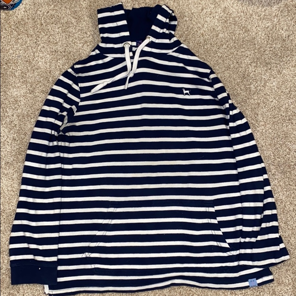 Black dog stripped Hoodie Size M